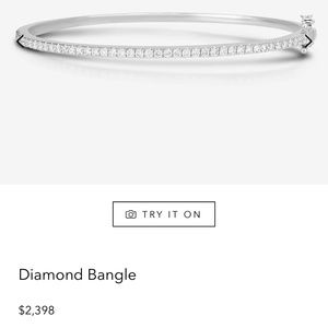 White gold diamond bangle from ring concierge